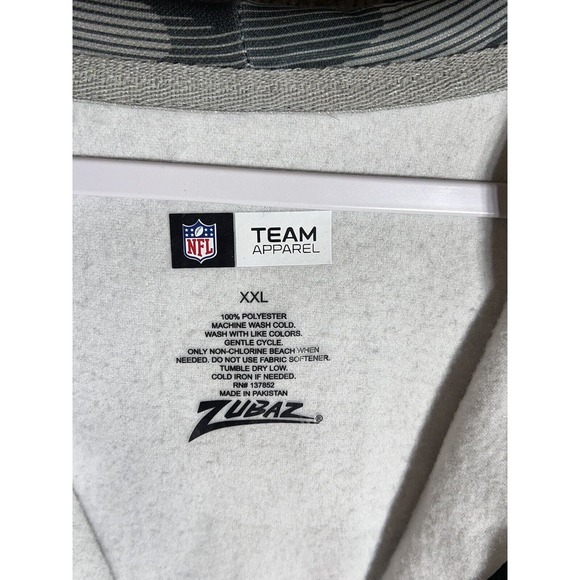 Zubaz NFL Team Apparel Green Bay Packers Full Zip Hoodie Mens Size XXL Gray - Picture 3 of 10